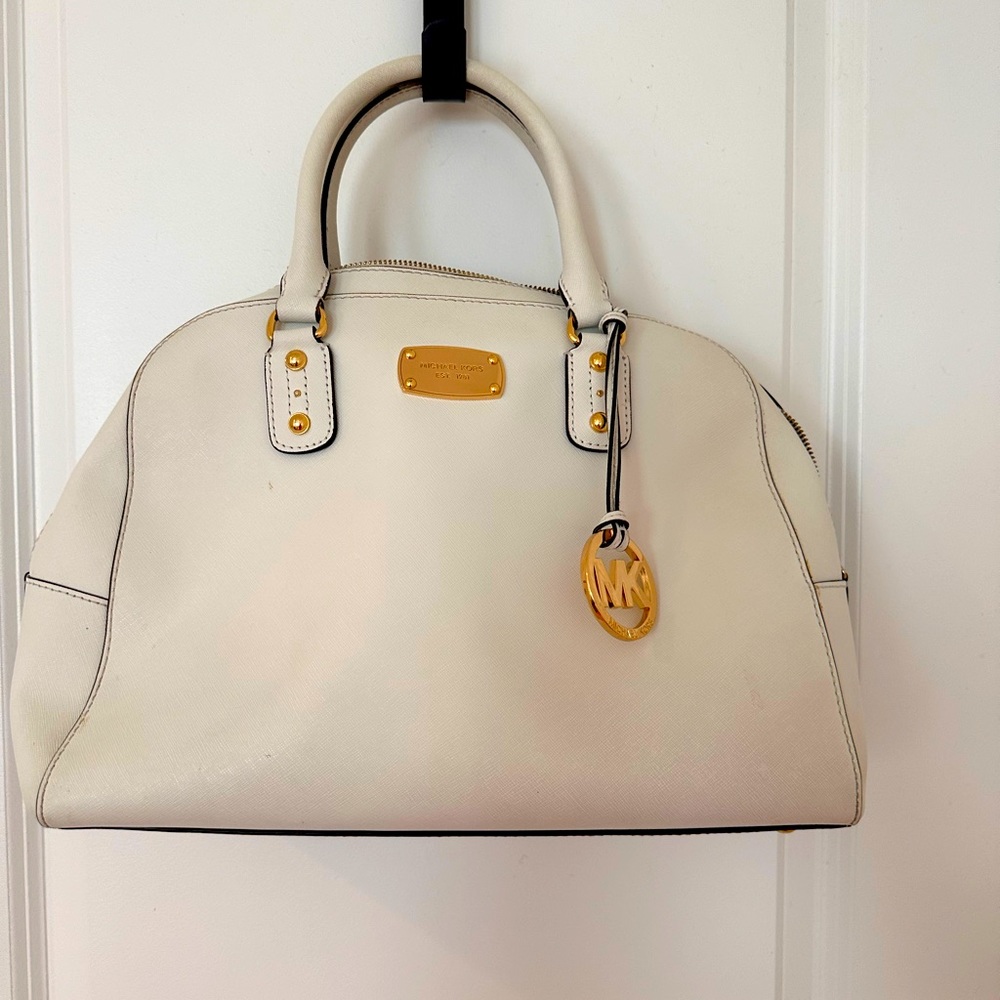 Michael Kors large white purse